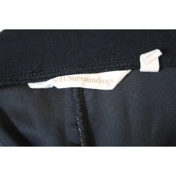 Soft Surroundings Velvet Stretch Pull On Pants Black Women's Size Large H14242 - Picture 5 of 8
